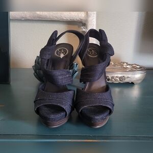 Jessica Simpson Blue Denim Heels